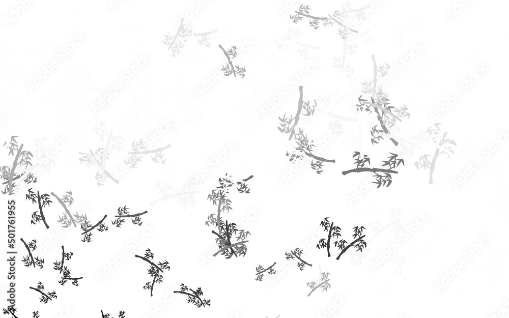 Light Gray vector doodle texture with branches. Light Gray vector doodle texture with branches.