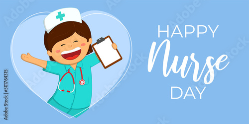 Vector illustration of International Nurses Day banner