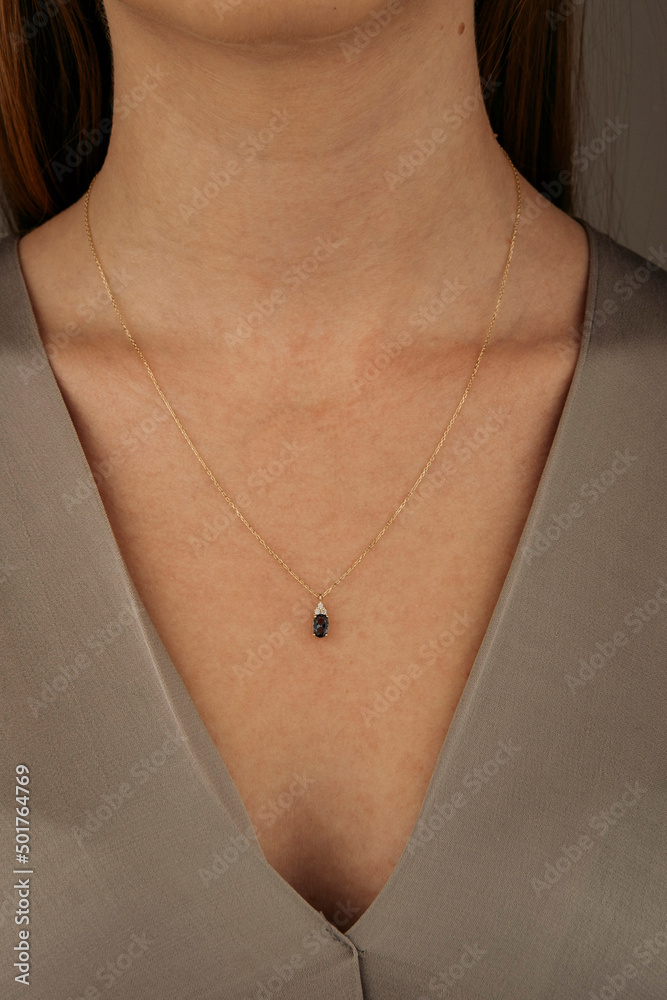 women's gold pendant around the neck of a girl, women's jewelry, pendant with stones, women's accessories, women's jewelry women's gold pendant around the neck of a girl, women's jewelry, pendant with stones, women's accessories, women's jewelry