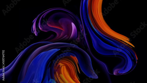 Modern color design background, Gradient colorful abstract background, smooth and relax concept,