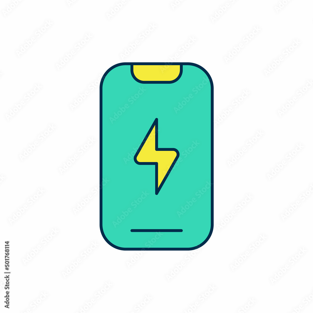 Filled outline Smartphone, mobile phone icon isolated on white background. Vector Filled outline Smartphone, mobile phone icon isolated on white background. Vector