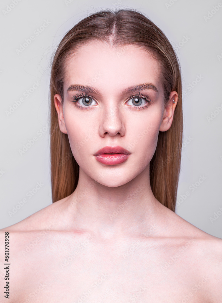 Beauty portrait of a young blonde girl Beauty portrait of a young blonde girl