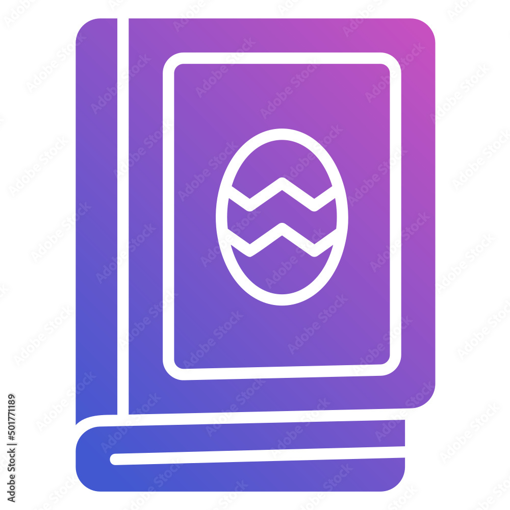 Book Easter flat gradient icon. Can be used for digital product, presentation, print design and more. Book Easter flat gradient icon. Can be used for digital product, presentation, print design and more.