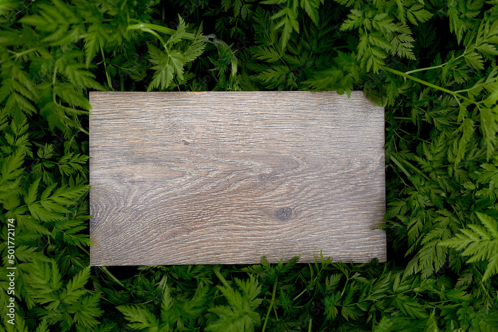 Old grunge wooden plank with leaves use for background. Mock up Old grunge wooden plank with leaves use for background. Mock up