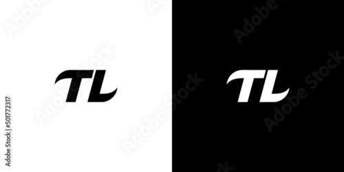 Modern and simple Tl initials logo design photo