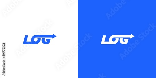 Simple and modern logistics logo design