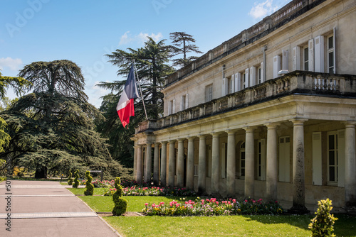 town hall of Merignac and it's parc near Bordeaux in France