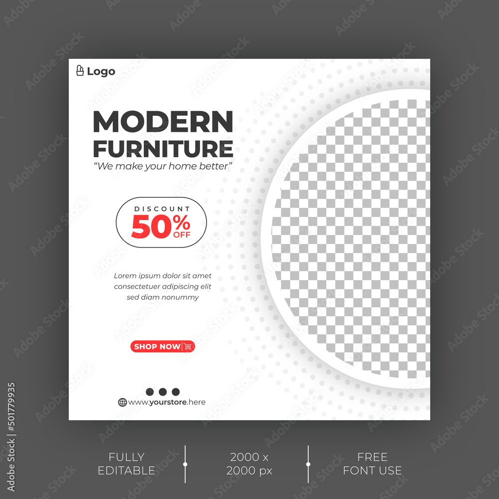 Furniture Social Media Post Template