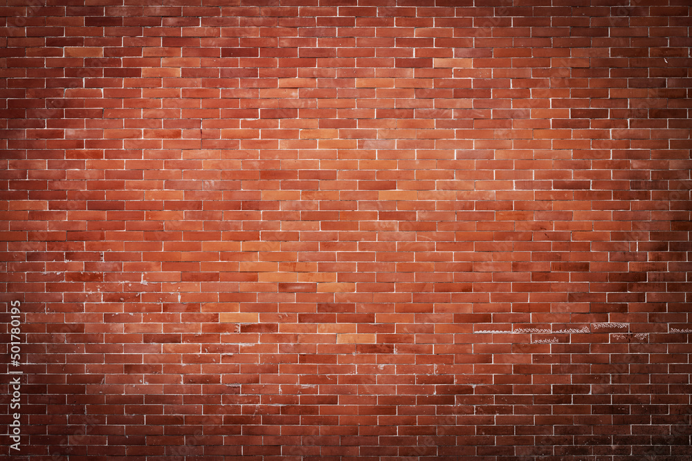 Naklejka premium Exterior rough surface vintage dirty red brick wall. Old Weathered Painted White and Grey peeling plaster Texture pattern. Background for copy space and text or graphic image Wallpaper Backdrop ideas