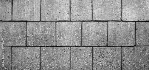 Wallpaper Mural Black and white brick wall background. Detail of a Black and white brick wall texture. Torontodigital.ca