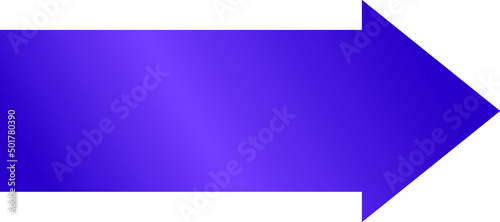 Metallic purple arrow