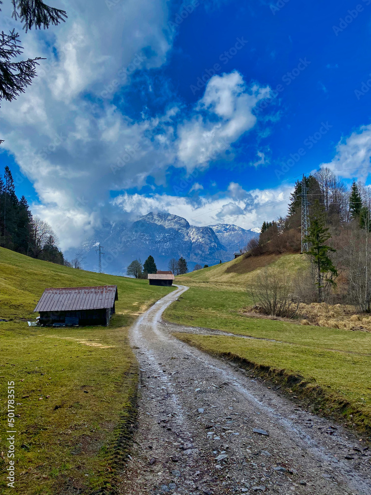 Wanderweg in Gramisch 