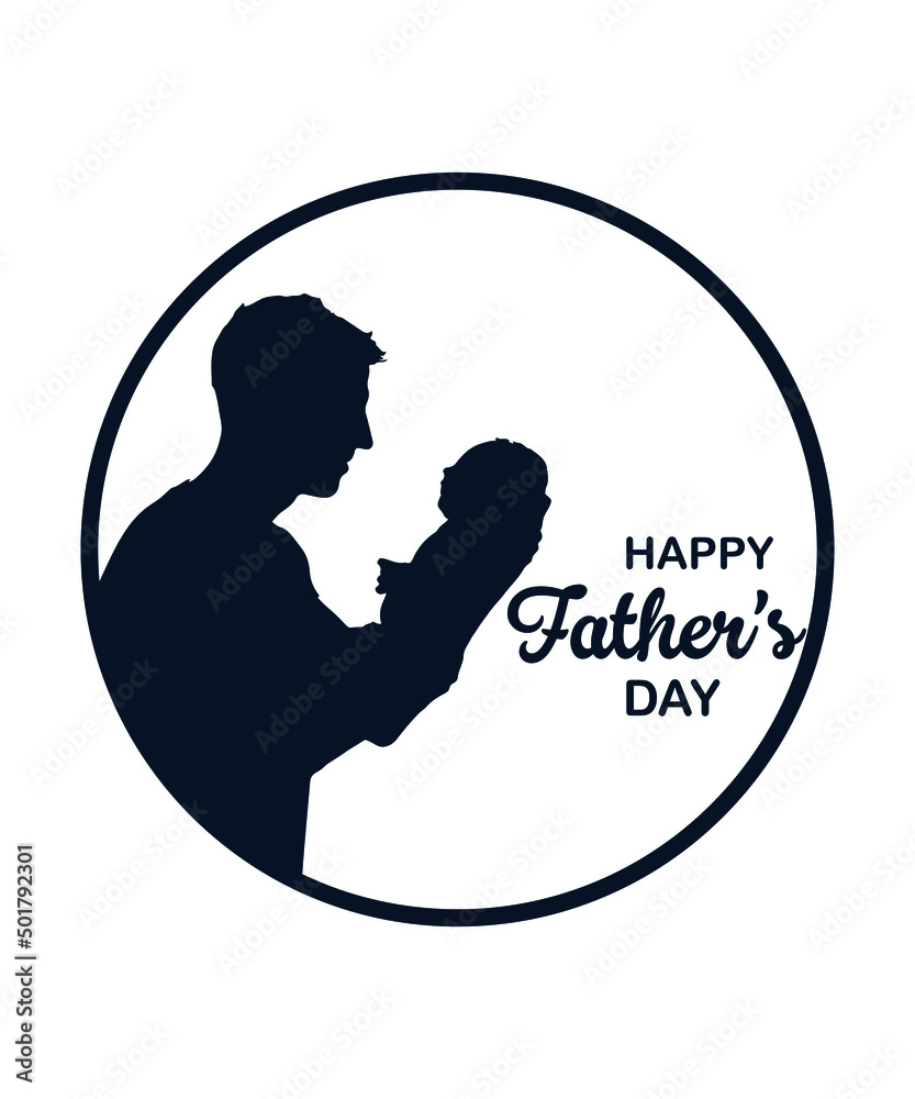 Happy father's day logo tshirt design Happy father's day logo tshirt design