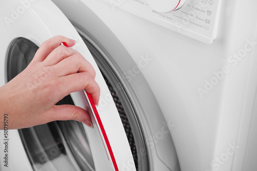 white waching machine
