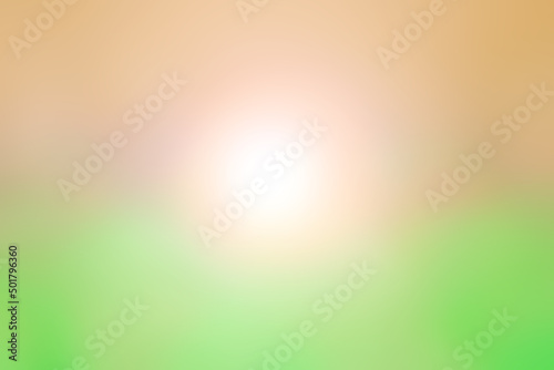 Abstract spring background of the setting sun. Green and red yellow bokeh. Background, blur, out of focus, bokeh.