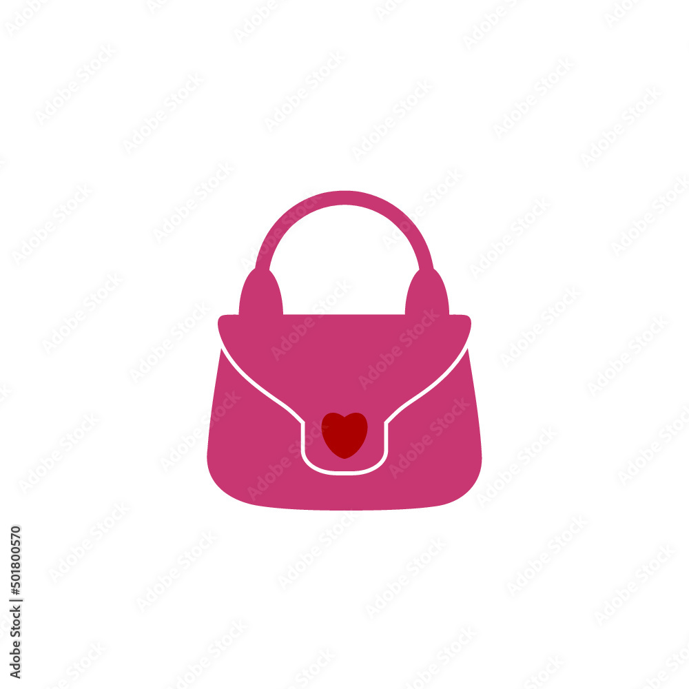 Hand Bag icon isolated on white Hand Bag icon isolated on white