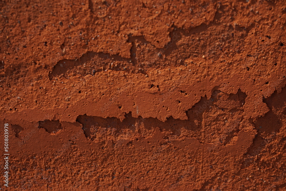 Fototapeta premium Braun-rote alte Backsteinwand mit Muster 