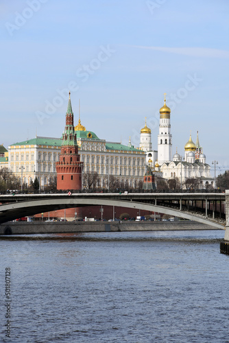 Moscow Kremlin architecture in summer