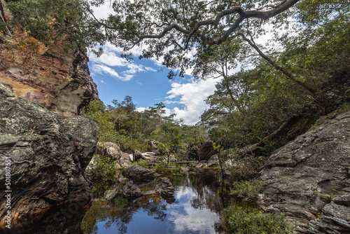 river in the city of São Gonçalo do Rio Preto, State of Minas Gerais, Brazil