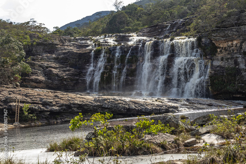 waterfall in S  o Gon  alo do Rio Preto city  Minas Gerais State  Brazil