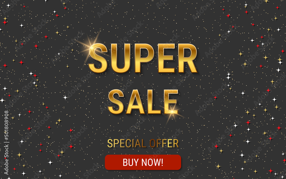 Super sale, discount banner vector design template
Super sale, discount banner vector design template