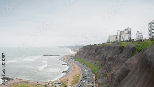 Timelapse 4K costa verde Miraflores - Lima - Perú photo