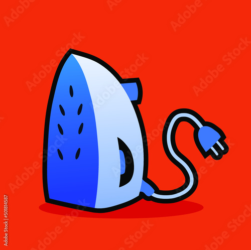 Icono de una plancha de ropa en vector