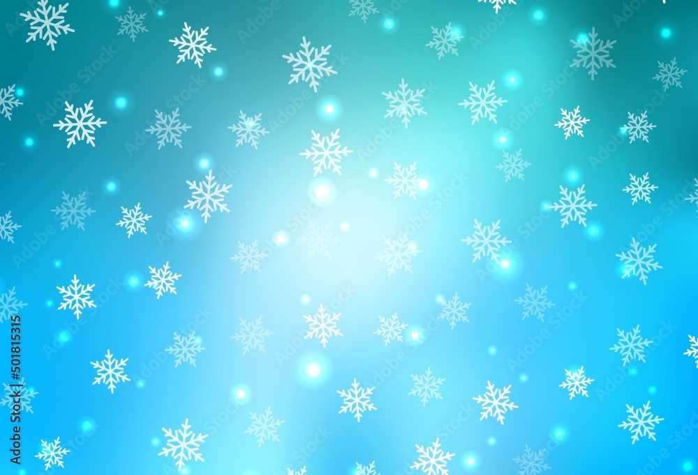 Light BLUE vector backdrop in holiday style. Light BLUE vector backdrop in holiday style.