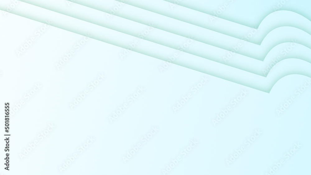 soft blue gradient background with five layer ornament