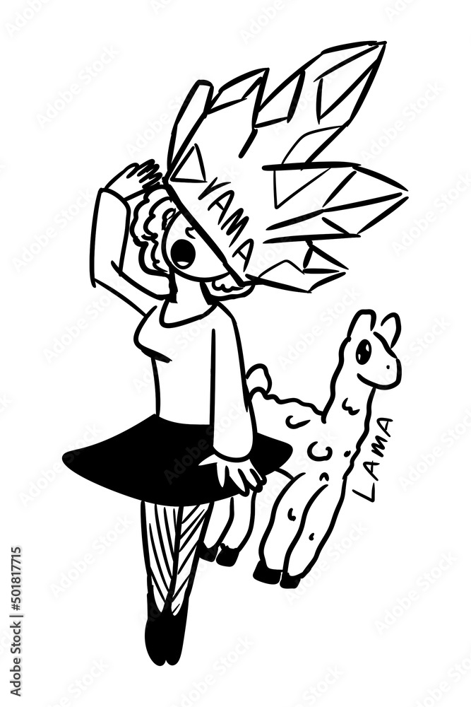 caricatured human emotion on white background - Drama Lama caricatured human emotion on white background - Drama Lama