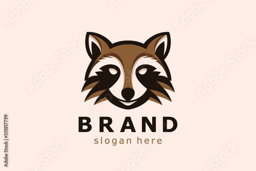 Racoon logo. Very suitable various business purposes also for symbol, logo, company name, brand name, icon and many more.