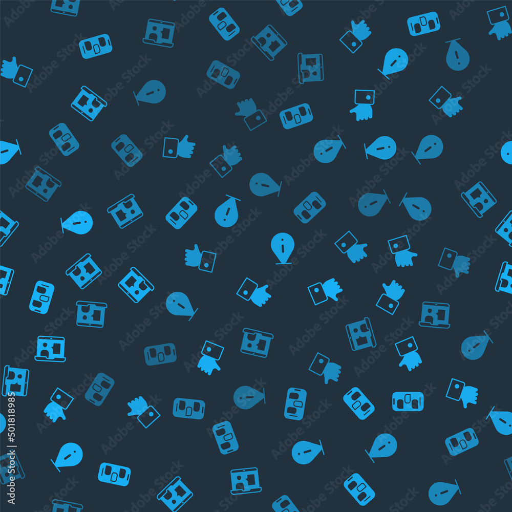 Set New chat messages notification, Hand like, Information and Foreign language online study on seamless pattern. Vector Set New chat messages notification, Hand like, Information and Foreign language online study on seamless pattern. Vector