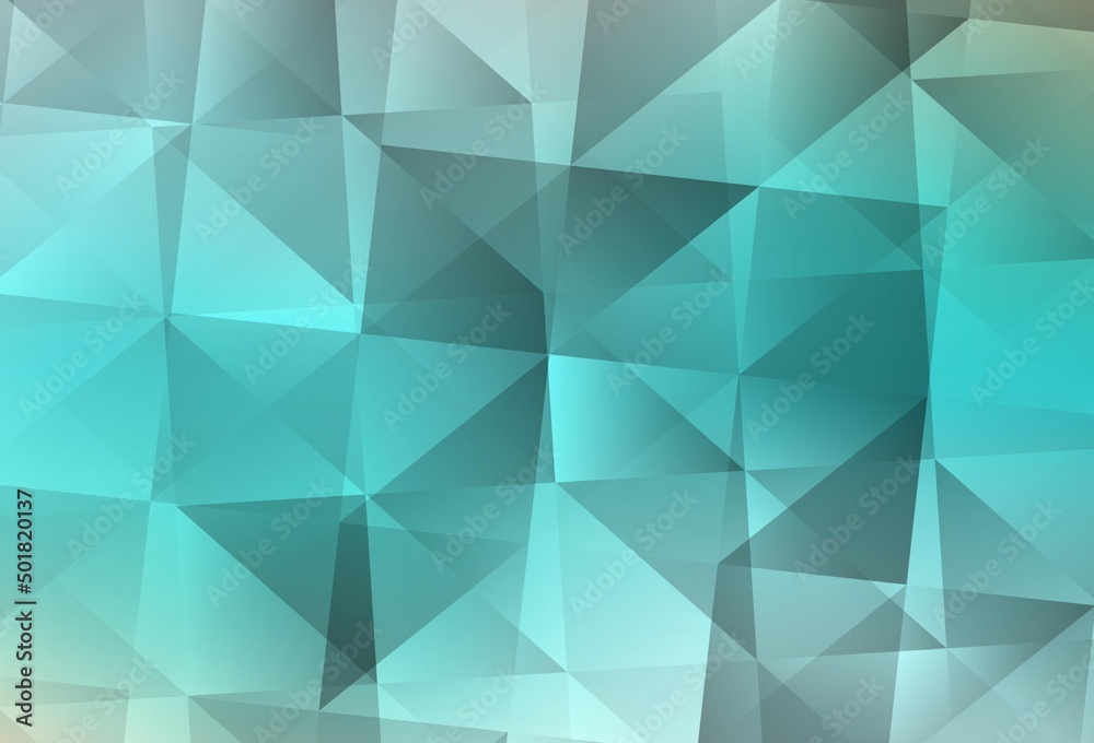 Light Green vector gradient triangles template. Light Green vector gradient triangles template.