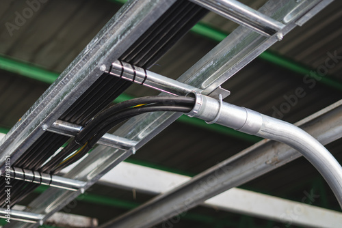 Conduit work and electrical wiring in conduit pipes  and install electric rail