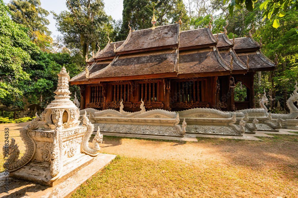 Thai Style Church at Wat Luang Khun Win