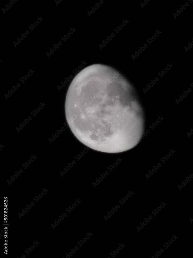 Fototapeta premium full moon over black