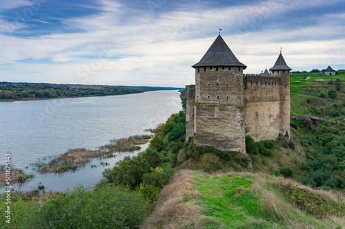 The Khotyn Fortress is a fortification complex located on the right bank of the Dniester River in Khotyn, Chernivtsi Oblast (province) of western Ukraine.