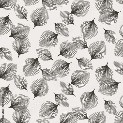 abstract lines art leaf pattern 