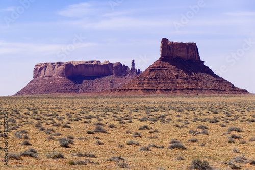 Obraz na płótnie Butte & Mesa by Highway 191 to Holbrook w salonie