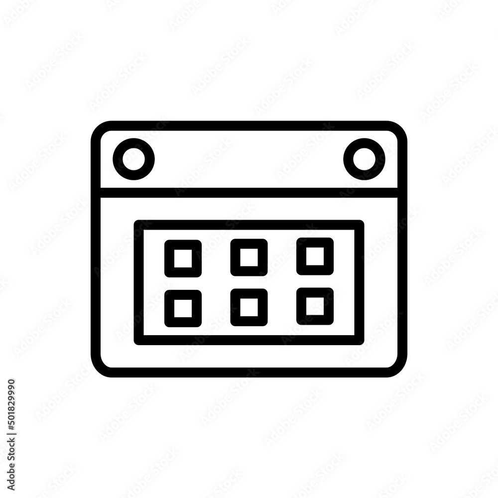 calendar new icon simple vector calendar new icon simple vector