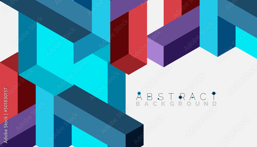 Abstract background. 3d cubes, cubic elements and blocks. Techno or business concept for wallpaper, banner, background, landing page Abstract background. 3d cubes, cubic elements and blocks. Techno or business concept for wallpaper, banner, background, landing page