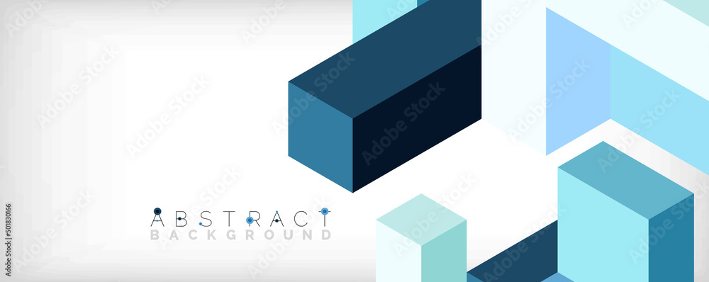 Abstract background. 3d cubes, cubic elements and blocks. Techno or business concept for wallpaper, banner, background, landing page Abstract background. 3d cubes, cubic elements and blocks. Techno or business concept for wallpaper, banner, background, landing page