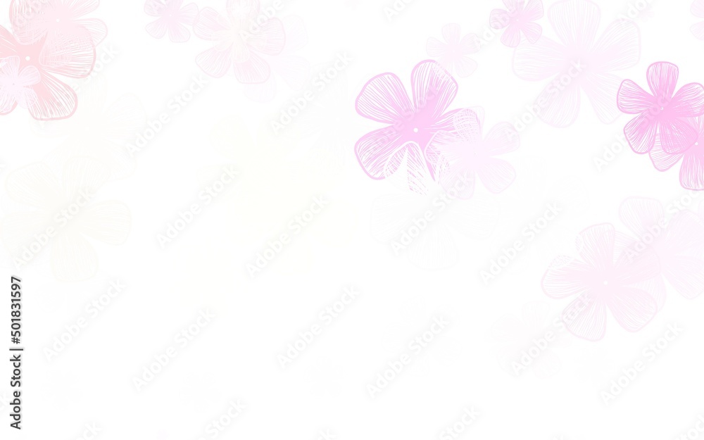 Light Pink, Yellow vector elegant template with flowers. Light Pink, Yellow vector elegant template with flowers.