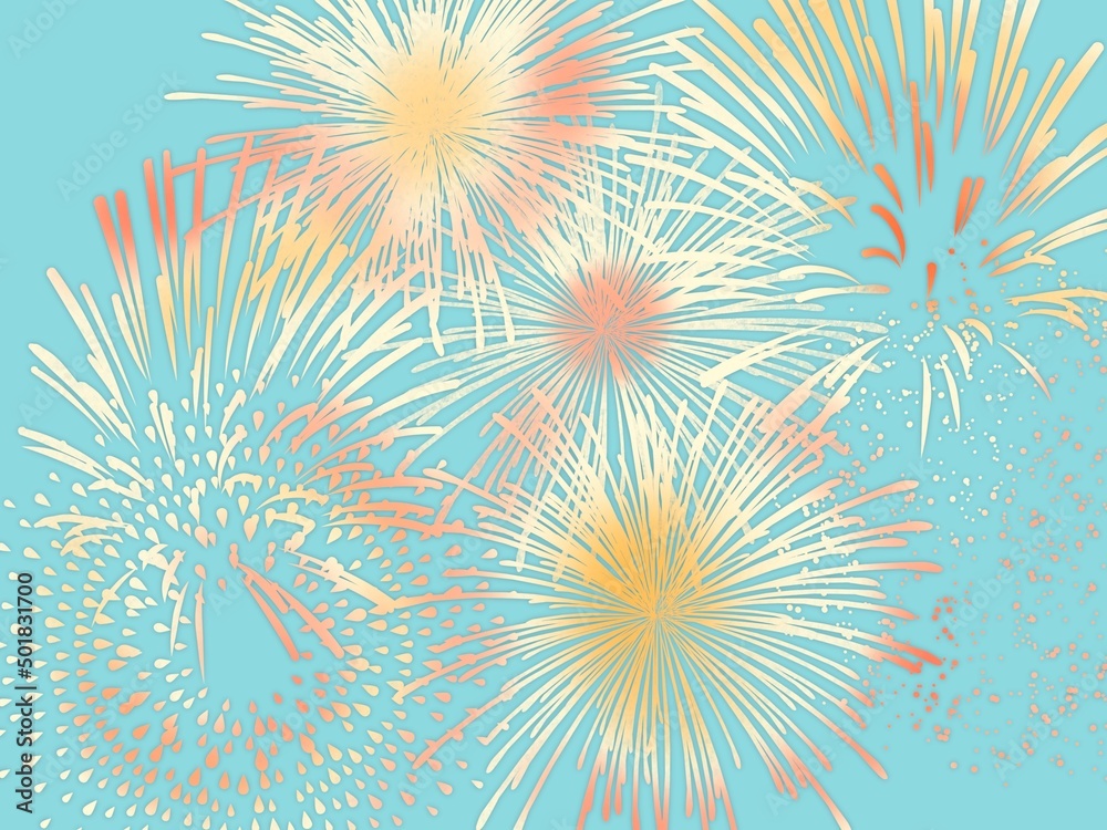 花火のイラストの背景素材stock Illustration Adobe Stock 花火のイラストの背景素材stock Illustration Adobe Stock