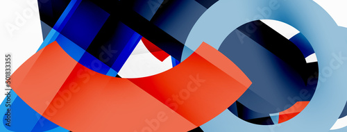 Color geometric stripes, lines abstract background. Minimal geometric template for wallpaper, banner, presentation