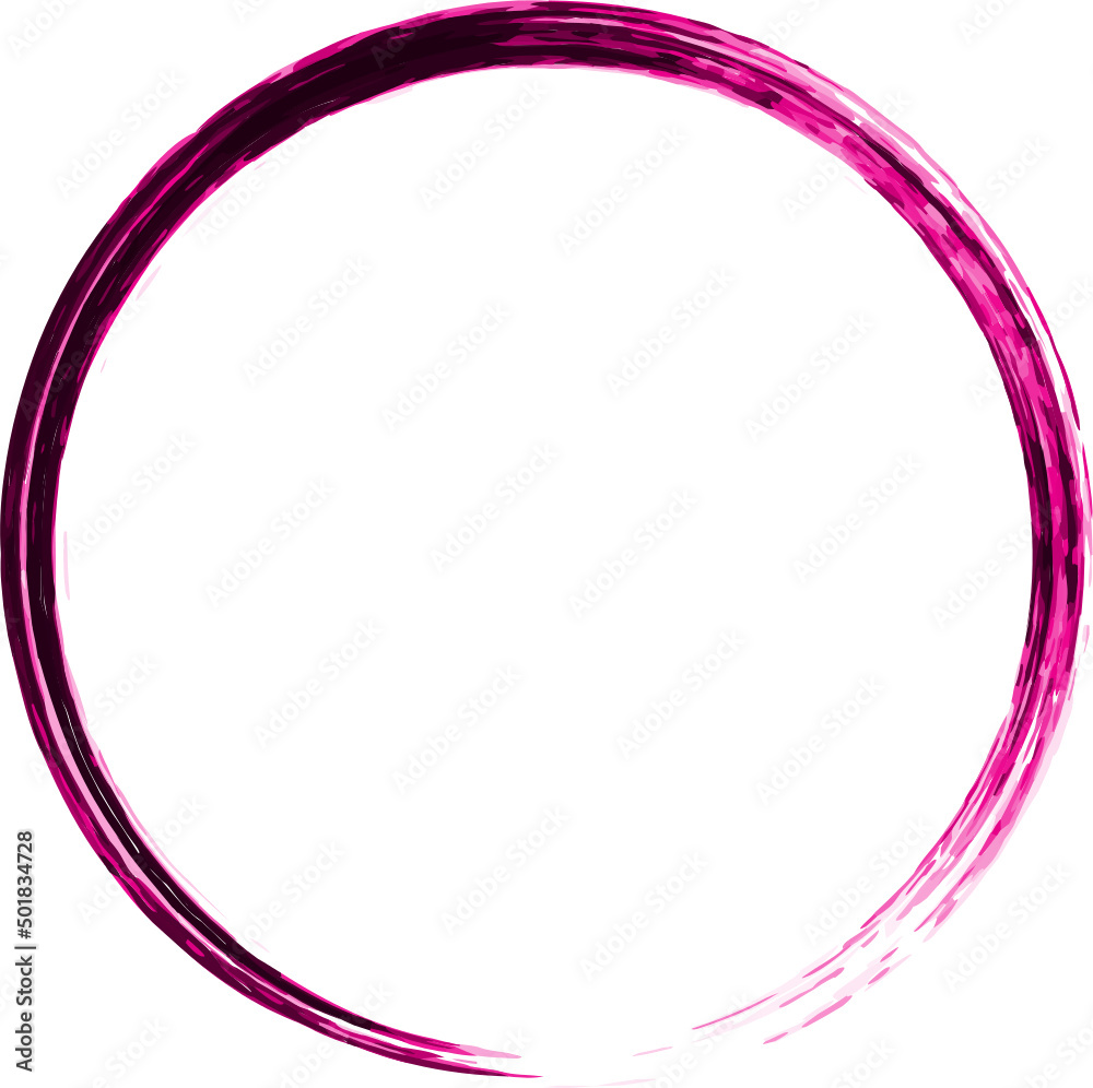 Circle pink frame with space Circle pink frame with space