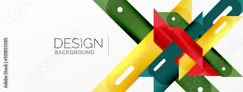 Background overlapping lines. Dynamic lines abstract wallpaper. Straight lines composition vector illustration for wallpaper banner background or landing page