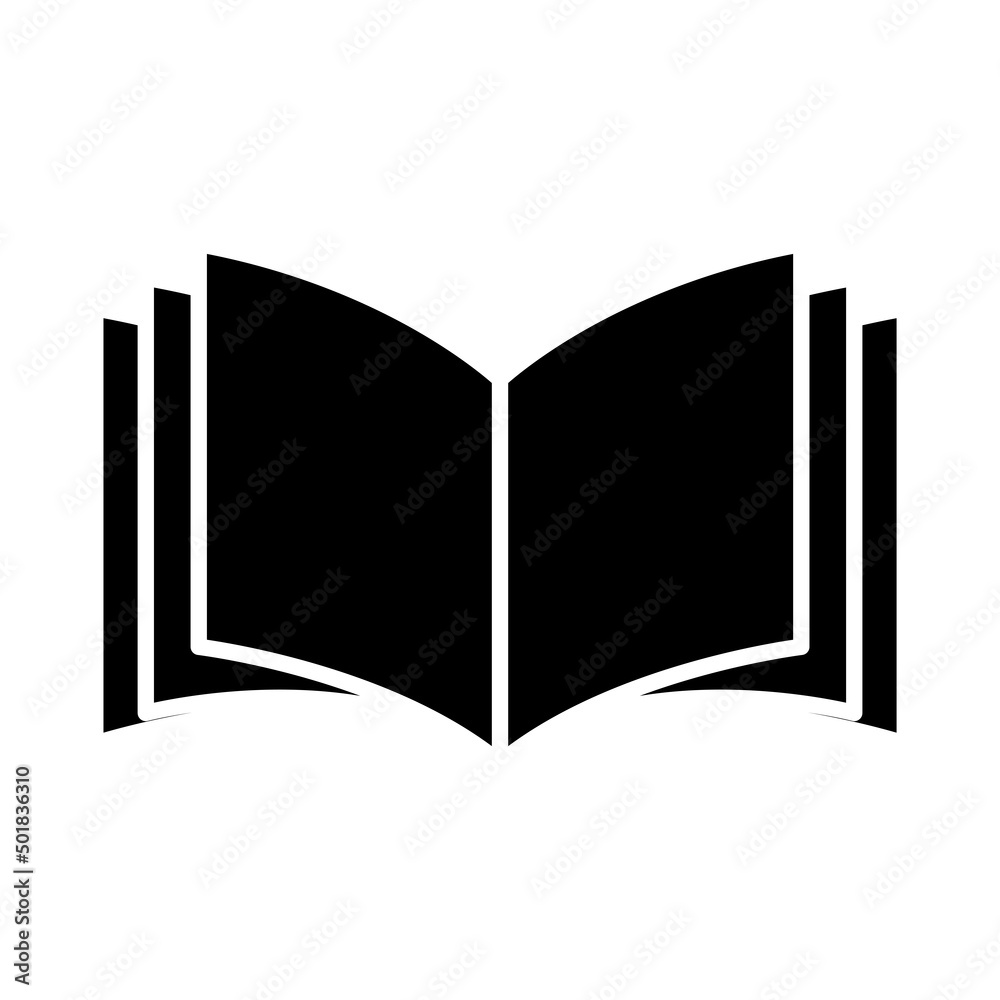 Open book icon vector Open book icon vector