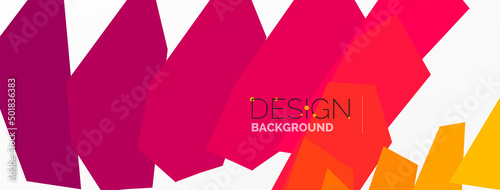 Background colorful shapes template. Wallpaper for concept of AI technology, blockchain, communication, 5G, science, business and technology