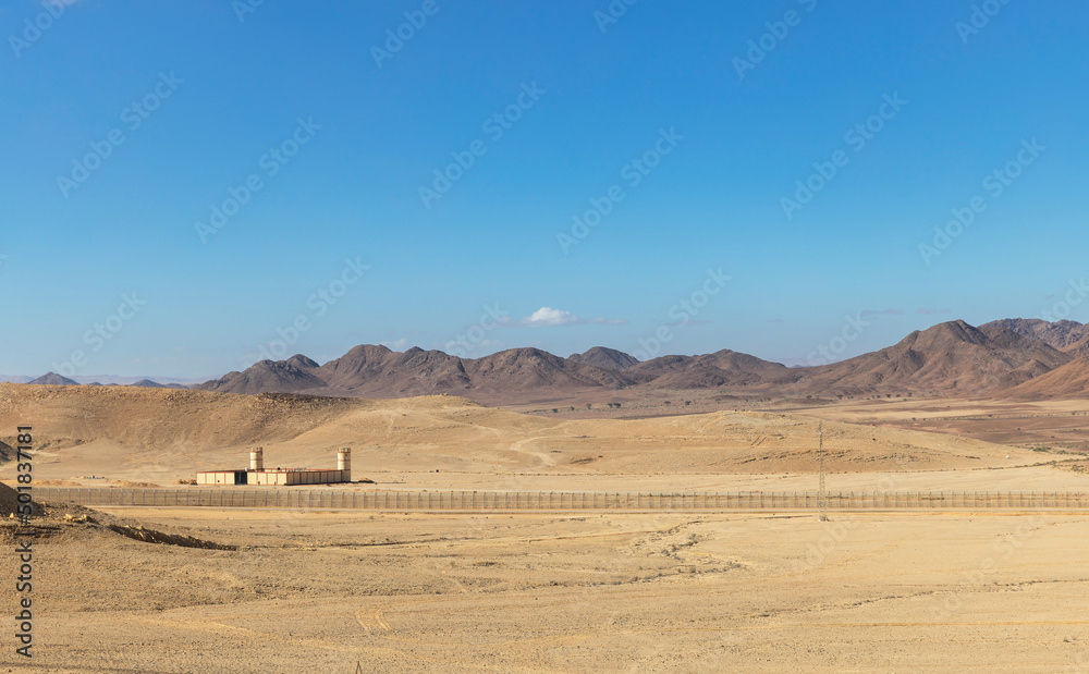 Beautiful desert landscape Arava Israel